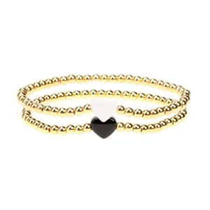 Bracelet Petites Perles Dorées 2pcs