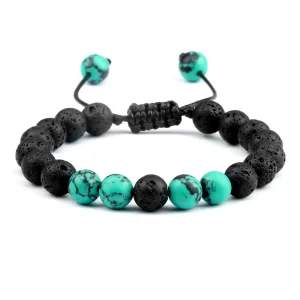 Bracelet En Pierre De Lave
