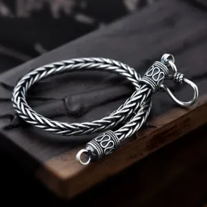 Bracelet Homme Argent Plaqué Vintage