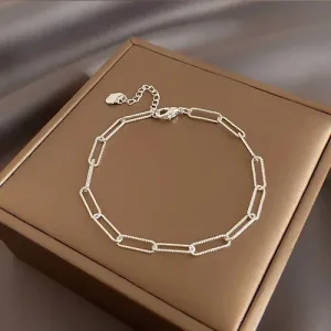 Bracelet Argent Femme Mode Coréenne