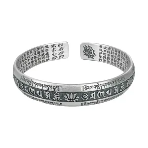 Bracelet Argent Homme Sculpté Prajnaparamita