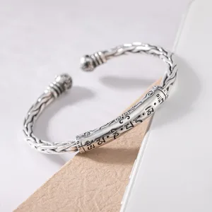 Bracelet Argent Homme Torsadé Rétro