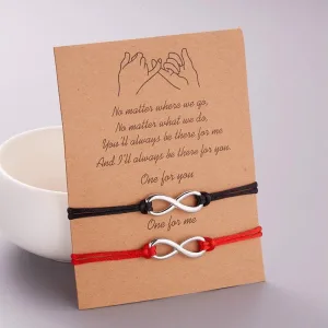 Bracelet Amitié Infini Message