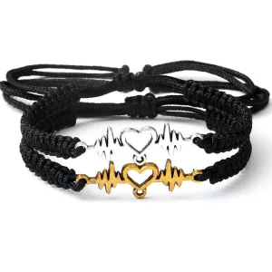 Bracelet Battement De Coeur Couple
