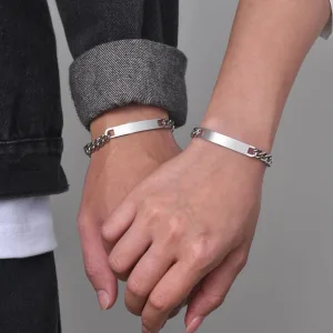 Bracelet Couple Gravure