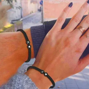 Bracelet Couple Lettre Au Choix