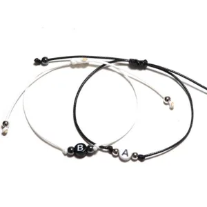 Bracelet Initiale Cordon