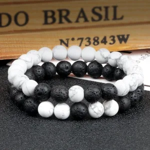 Bracelet Pierre De Lave Couple