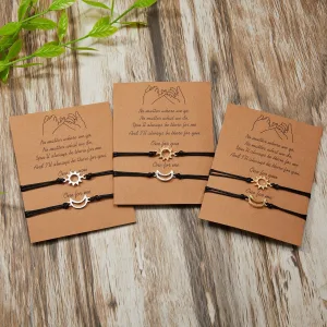 Bracelet Couple Lune Soleil