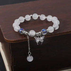 Bracelet Pierre De Lune Naturelle En Style Chinois